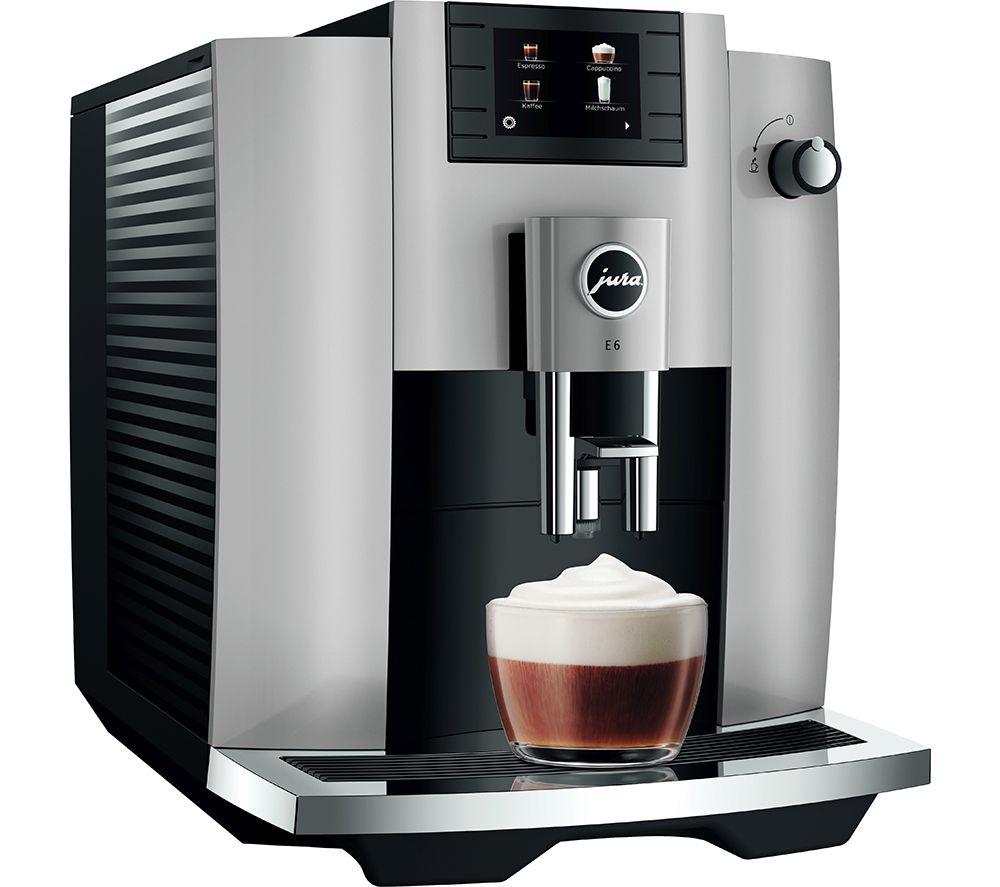 JURA E6 Bean to Cup Coffee Machine - Platinum image number 2 of 5