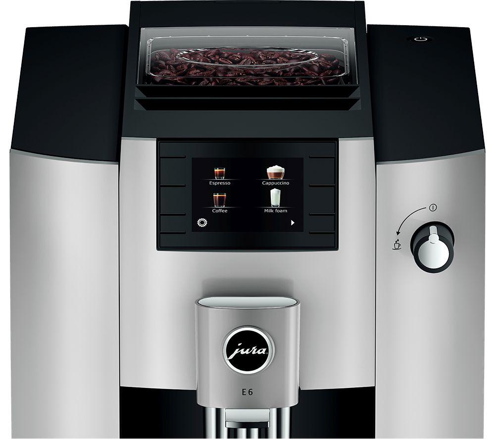 JURA E6 Bean to Cup Coffee Machine - Platinum image number 5 of 5