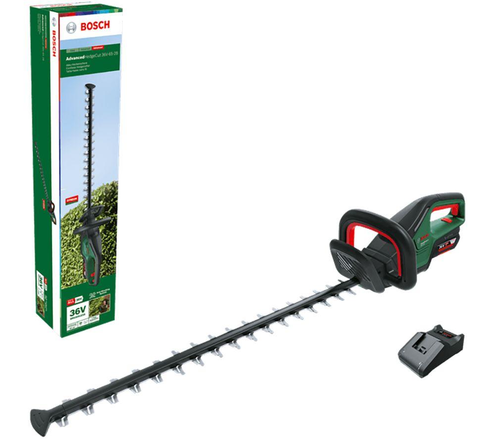 BOSCH Advanced HedgeCut 36V-65-28 Cordless Hedge Trimmer - Green & Black image number 2 of 5
