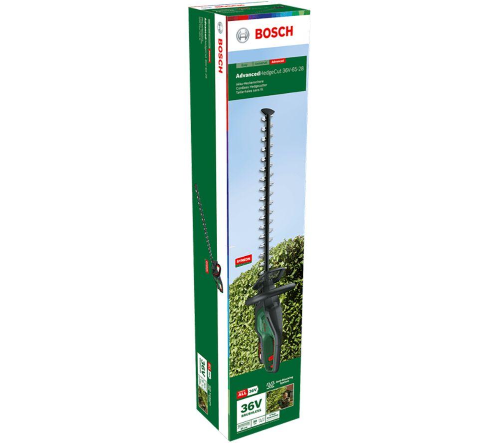 BOSCH Advanced HedgeCut 36V-65-28 Cordless Hedge Trimmer - Green & Black image number 4 of 5