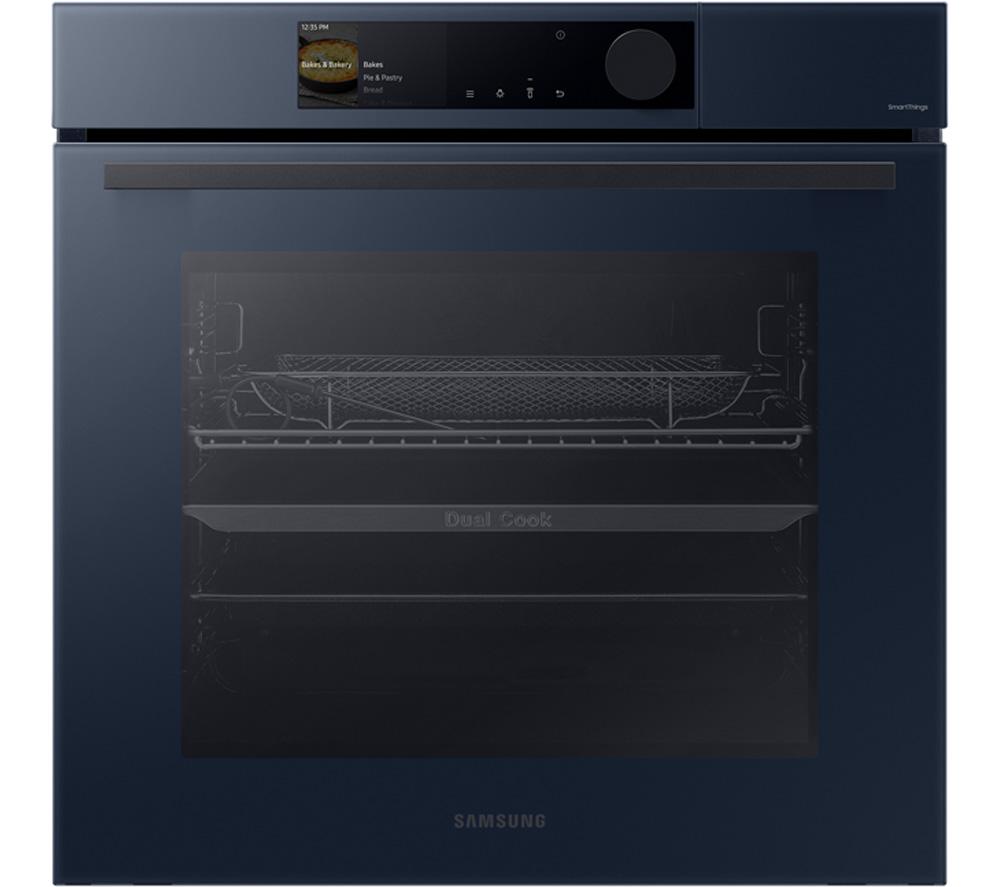 SAMSUNG Series 6 Bespoke Dual Cook NV7B6685AAN Electric Steam Smart Oven - Clean Navy