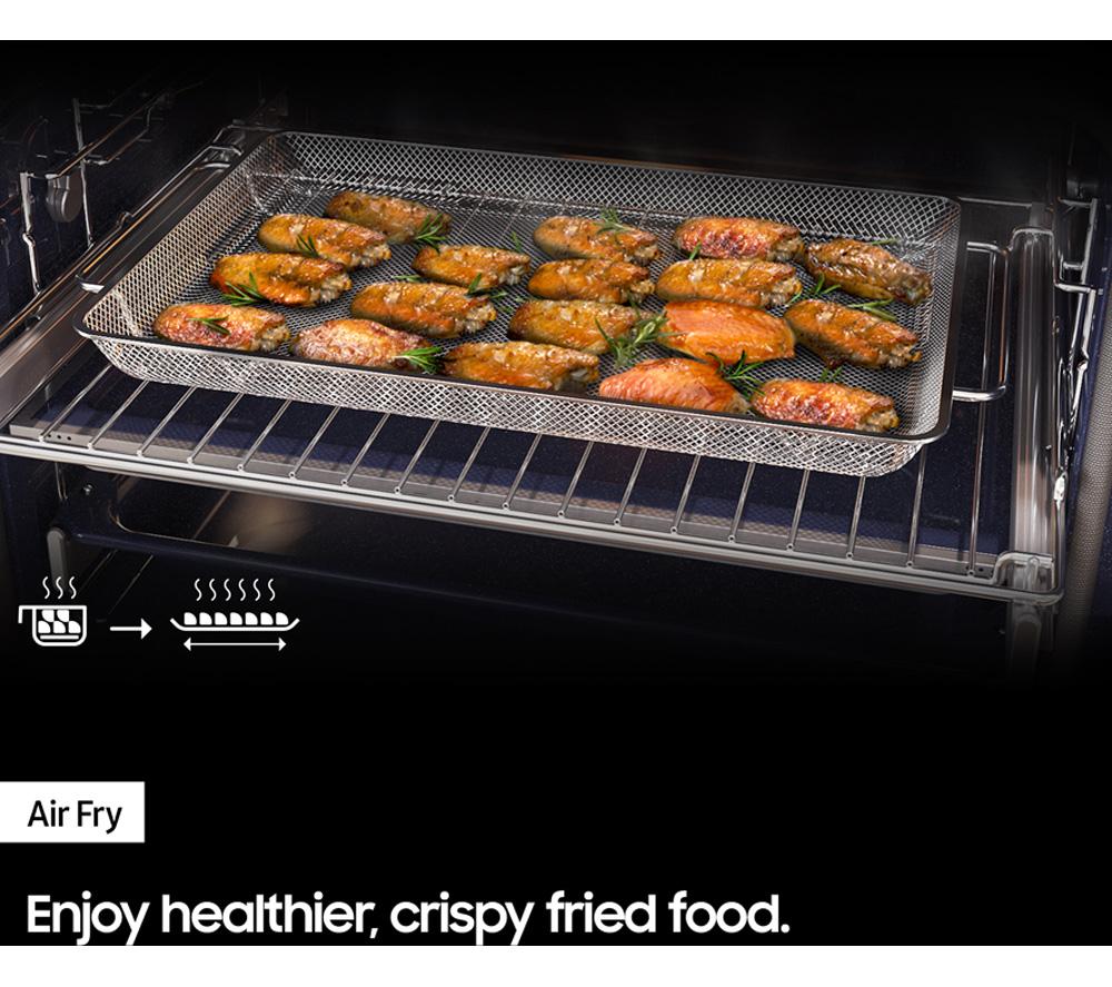 SAMSUNG Series 6 Bespoke Dual Cook NV7B6685AAN Electric Steam Smart Oven - Clean Navy image number 10 of 12
