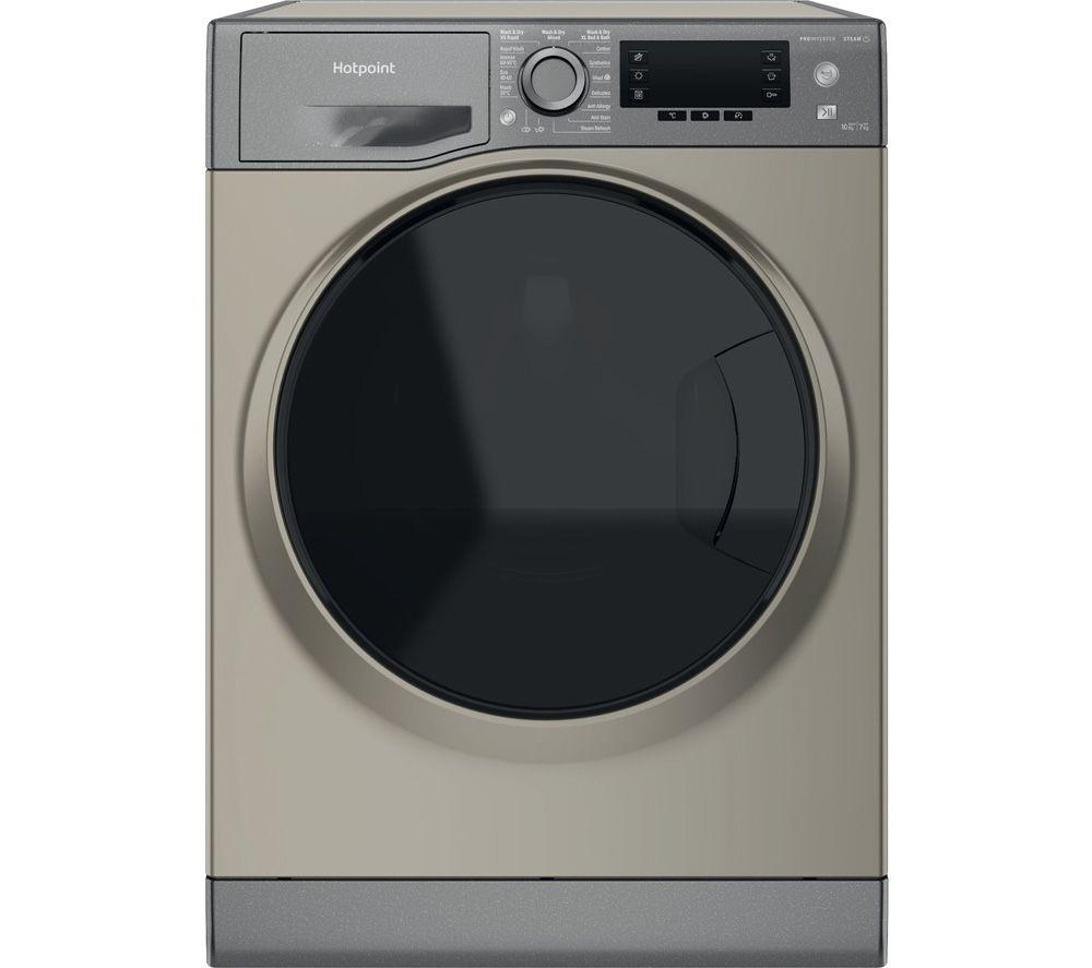 HOTPOINT NDD 10726 GDA UK 10 kg Washer Dryer – Graphite, Silver/Grey