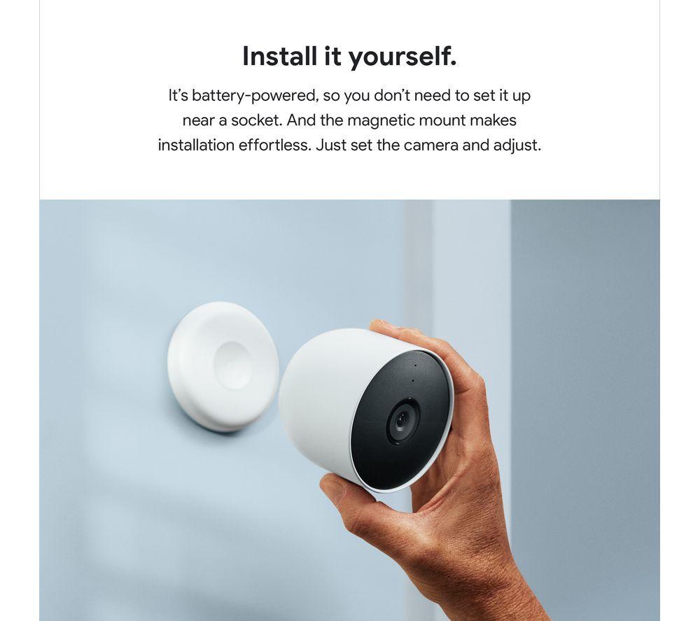 GOOGLE Nest Cam Indoor & Outdoor & Nest Cam Indoor Smart Security Camera Bundle image number 7 of 13
