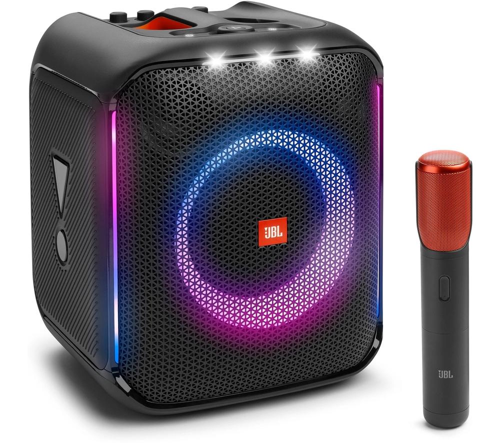 JBL PartyBox Encore Portable Indoor and Outdoor Party Speaker with Built-In Lights, IPX4 Splashproof Design & Sharpie Permanent Markers | Fine Point for Bold Details | Black Ink | 12 Marker Pens