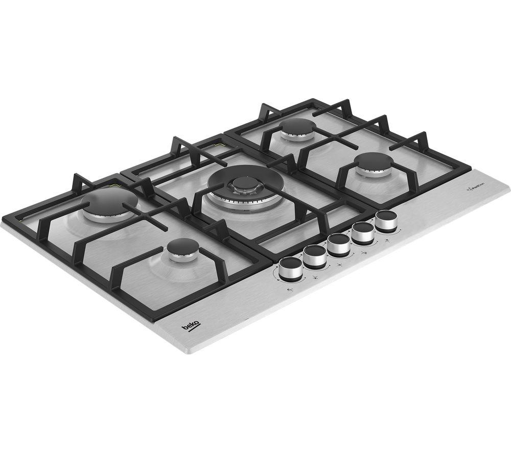 BEKO Pro HIAW75225SXE 75 cm Gas Hob - Stainless Steel image number 2 of 10