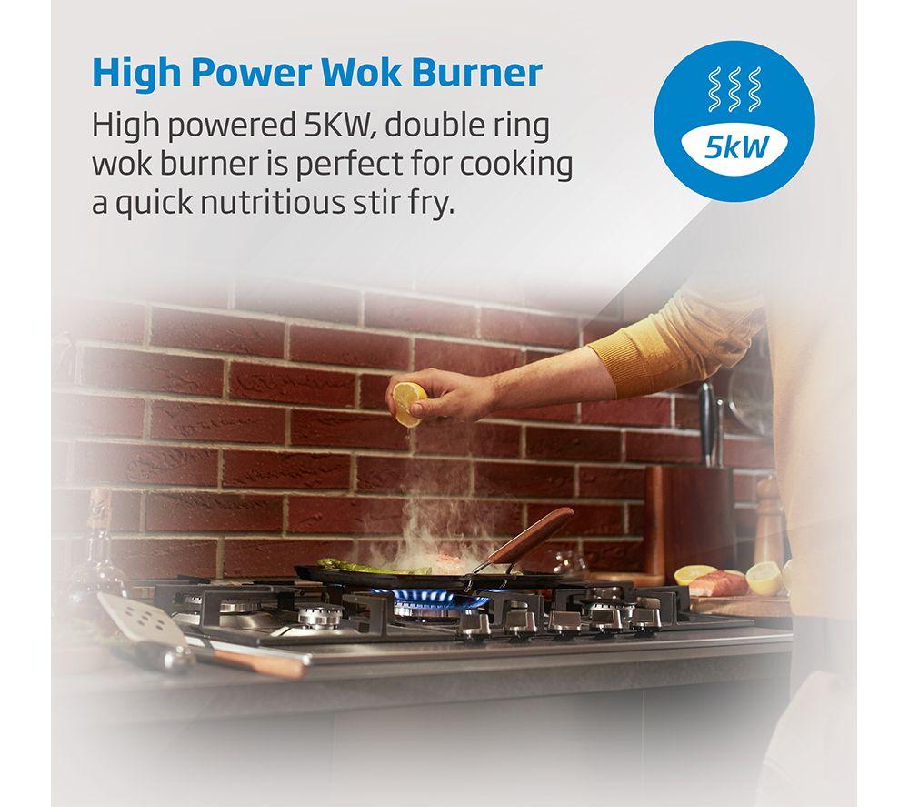 BEKO Pro HIAW75225SXE 75 cm Gas Hob - Stainless Steel image number 7 of 10