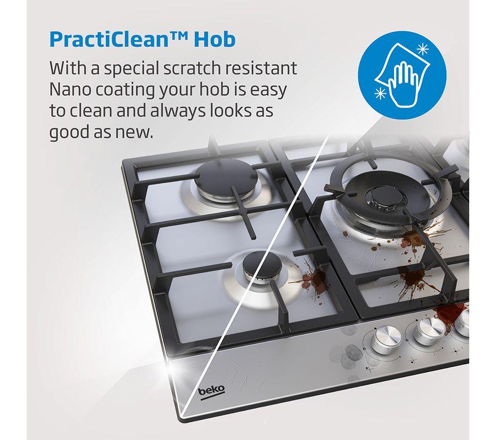 BEKO Pro HIAW75225SXE 75 cm Gas Hob - Stainless Steel image number 9 of 10