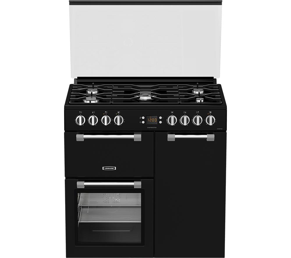 LEISURE CC90F531K 90 cm Dual Fuel Range Cooker - Black, Black