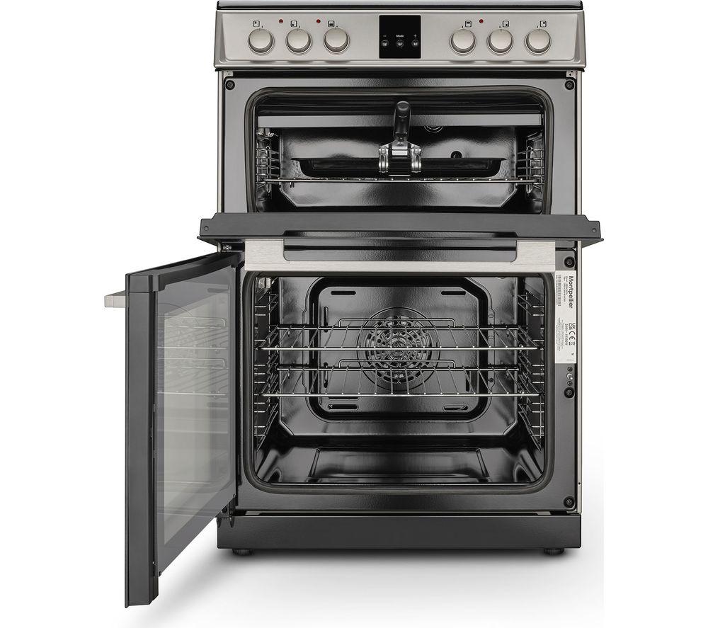 MONTPELLIER MDOC60FS 60 cm Electric Ceramic Cooker - Black & Silver image number 2 of 5
