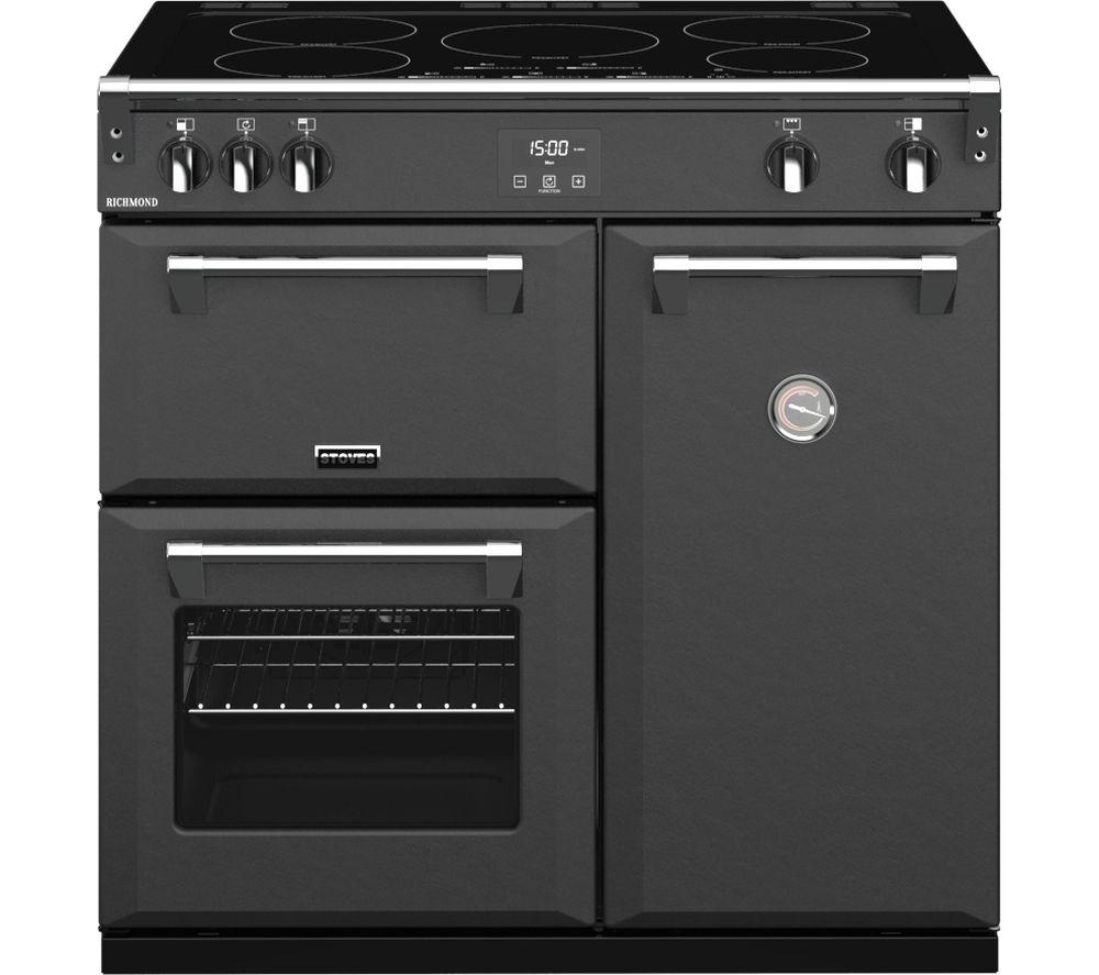 STOVES Richmond S900Ei 90 cm Electric Induction Range Cooker - Anthracite & Chrome, Black