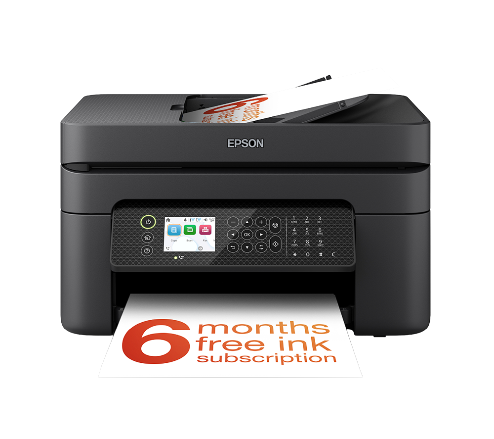 Epson Workforce Wf-2950Dwf All-In-One Wireless Inkjet Printer With Fax, Black