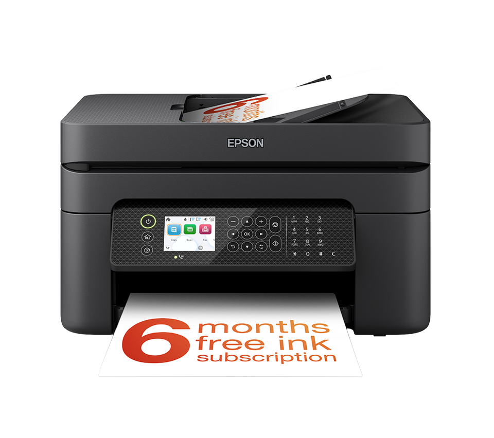 EPSON WorkForce WF-2950DWF All-in-One Wireless Inkjet Printer & Fax with 6 Months ReadyPrint Subscription