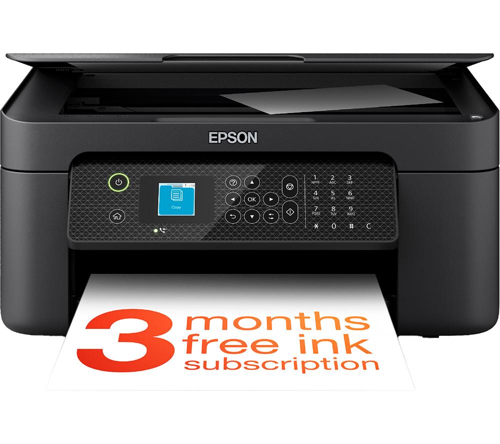 EPSON WorkForce WF-2910DWF All-in-One Wireless Inkjet Printer with Fax, Black