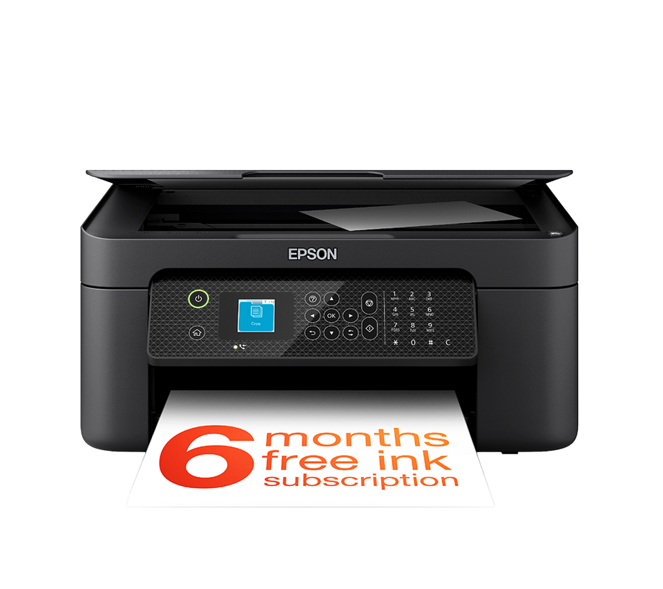 EPSON WorkForce WF-2910DWF All-in-One Wireless Inkjet Printer & Fax with 6 Months ReadyPrint Subscription