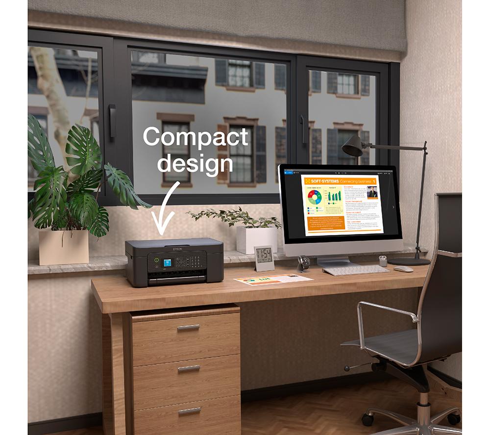 EPSON WorkForce WF-2910DWF All-in-One Wireless Inkjet Printer with Fax image number 6 of 9