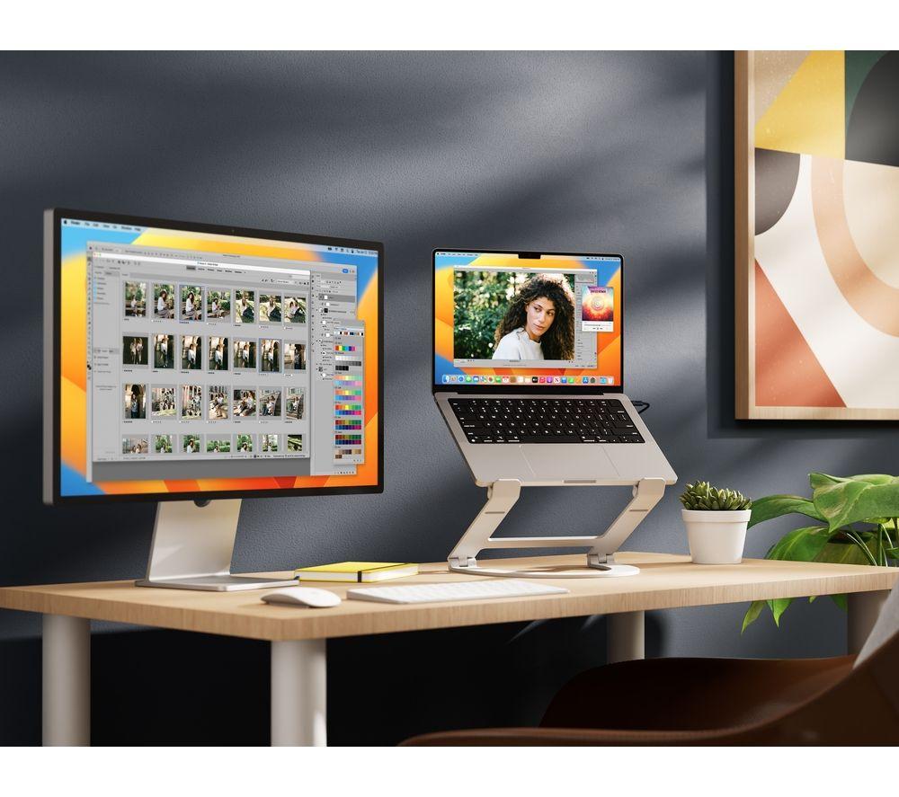 TWELVE SOUTH Curve Flex Laptop Stand - Matt White image number 9 of 16