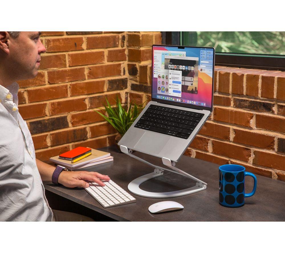 TWELVE SOUTH Curve Flex Laptop Stand - Matt White image number 15 of 16