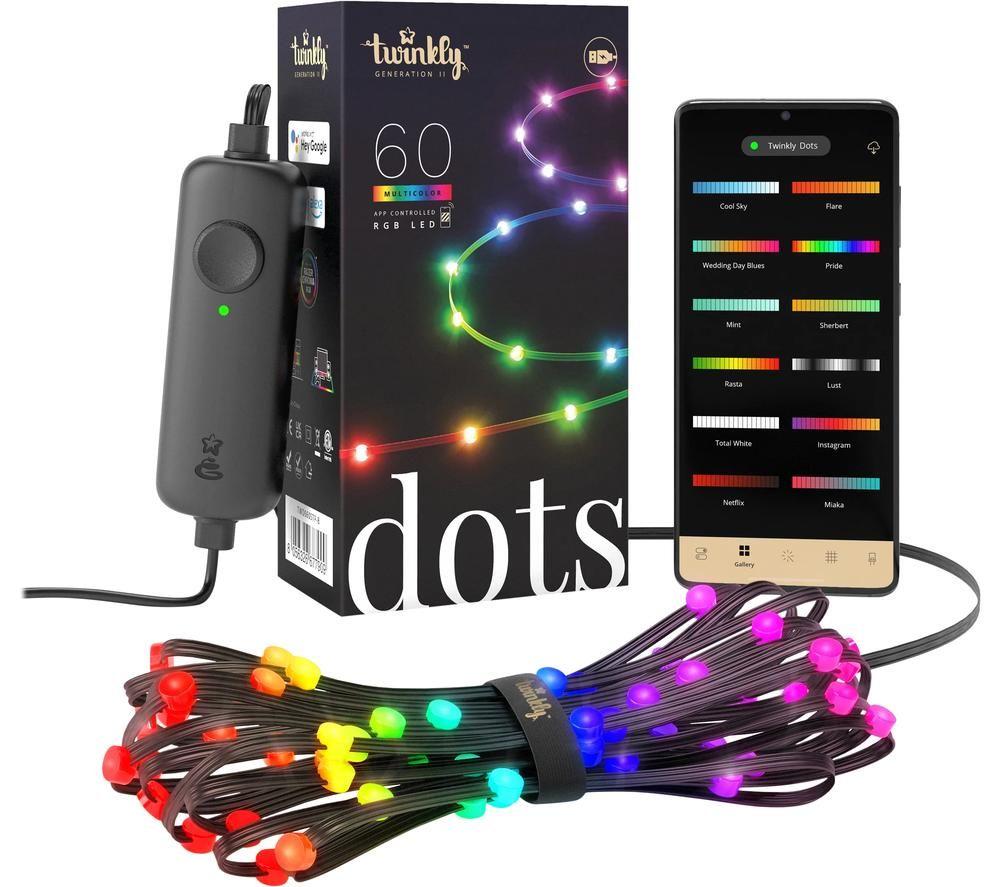 TWINKLY Dots Smart LED Light String - 60 LEDs image number 2 of 9