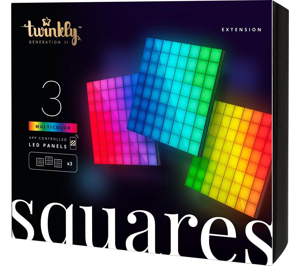 Image of TWINKLY Squares Smart LED Light Panel Extension - 3 Panels