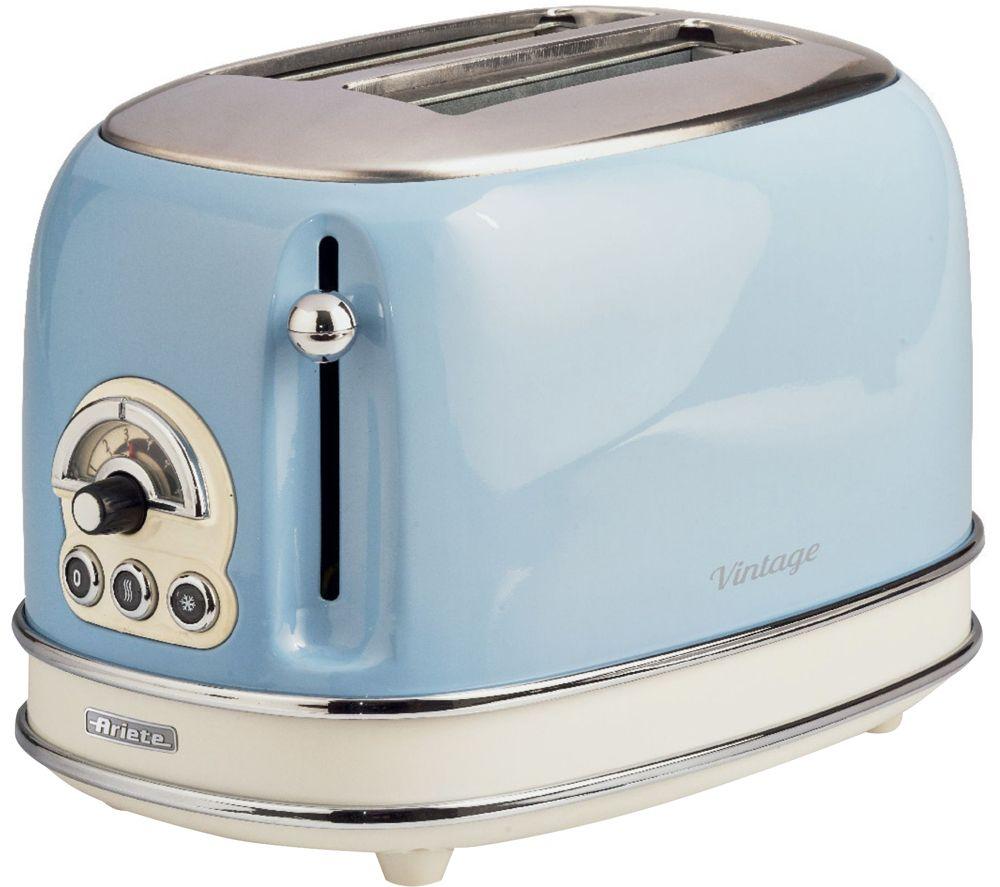 ARIETE Vintage ARPK12 2-Slice Toaster & Traditional Kettle Bundle - Blue image number 2 of 4
