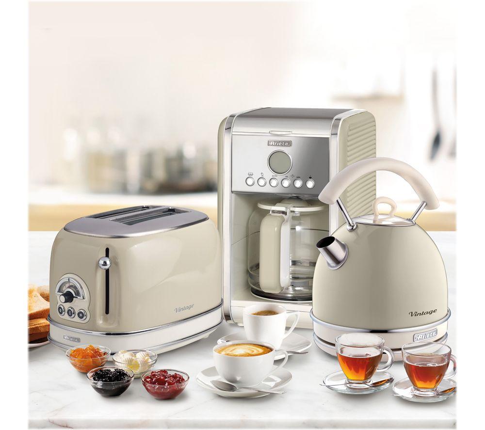 ARIETE Vintage ARPK13 Toaster, Kettle & Coffee Machine Bundle - Beige image number 5 of 5