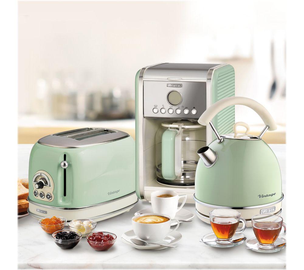 ARIETE Vintage ARPK14 Toaster, Kettle & Coffee Machine Bundle - Green image number 5 of 5
