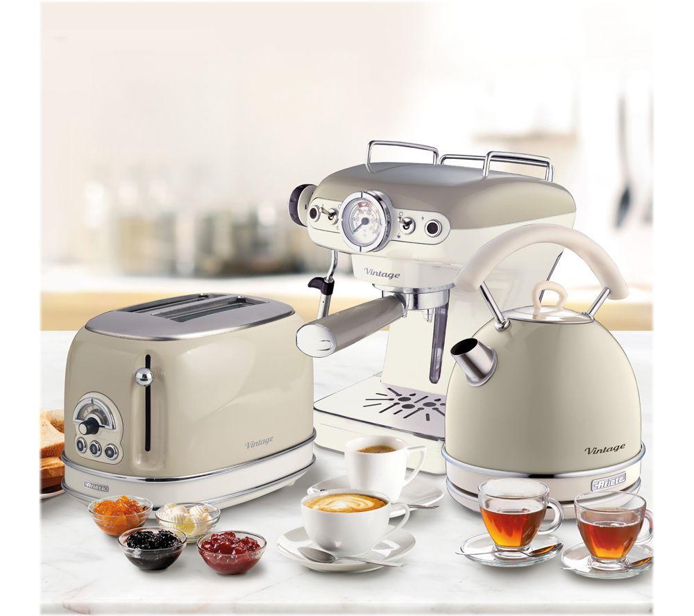 ARIETE Vintage ARPK16 Toaster, Kettle & Coffee Machine Bundle - Beige image number 5 of 5