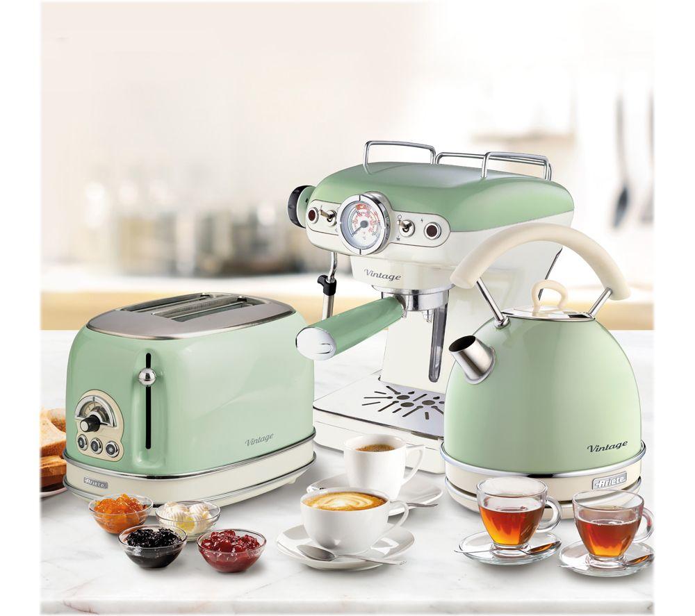 ARIETE Vintage ARPK17 Toaster, Kettle & Coffee Machine Bundle - Green image number 5 of 5