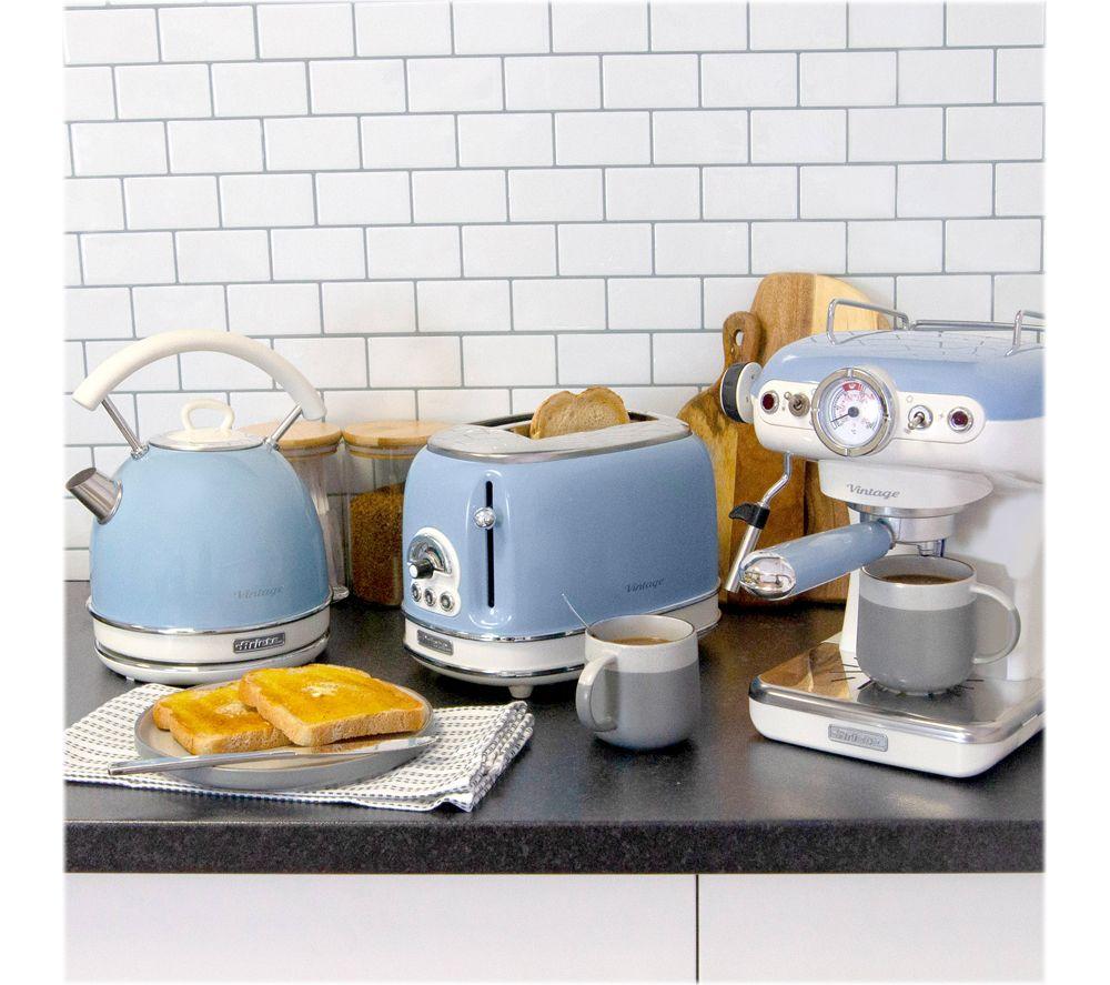 ARIETE Vintage ARPK18 Toaster, Kettle & Coffee Machine Bundle - Blue image number 5 of 5