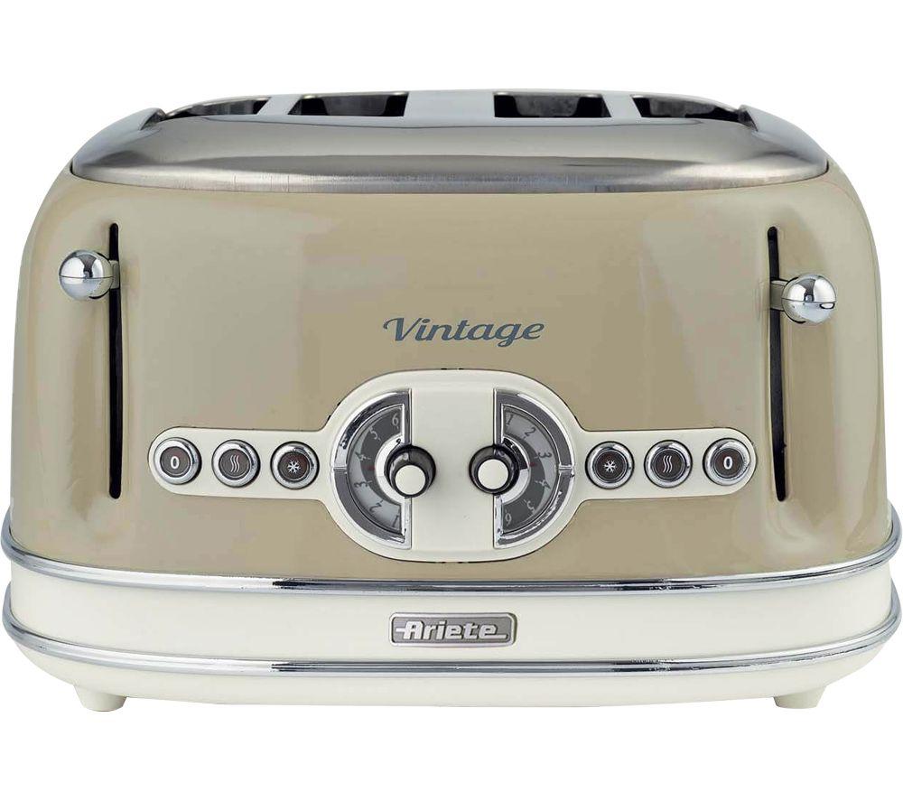 ARIETE Vintage ARPK19 4-Slice Toaster & Jug Kettle Bundle - Beige image number 2 of 10
