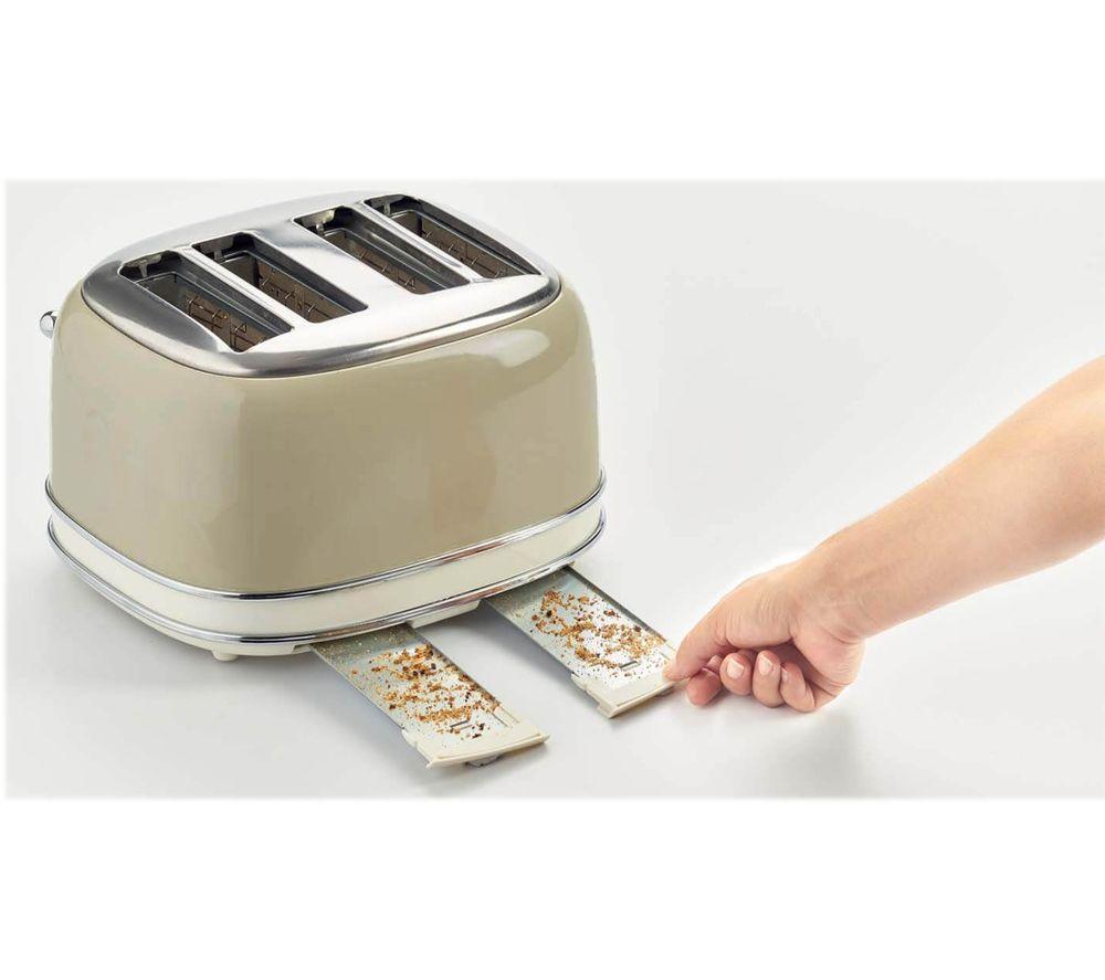 ARIETE Vintage ARPK19 4-Slice Toaster & Jug Kettle Bundle - Beige image number 8 of 10