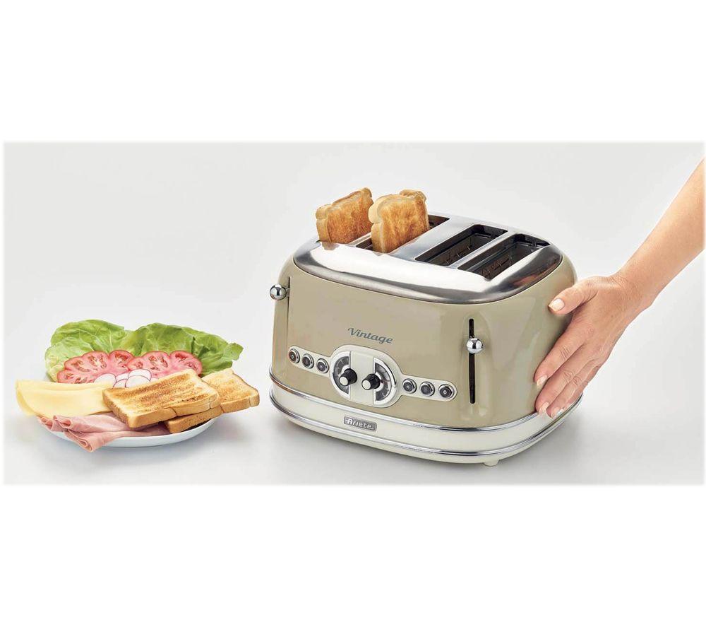 ARIETE Vintage ARPK19 4-Slice Toaster & Jug Kettle Bundle - Beige image number 9 of 10