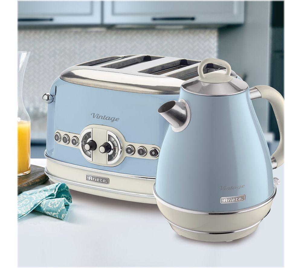 ARIETE Vintage ARPK21 4-Slice Toaster & Jug Kettle Bundle - Blue image number 9 of 9