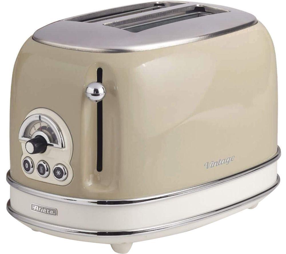 ARIETE Vintage ARPK22 2-Slice Toaster, Jug Kettle & Blender Bundle - Beige image number 2 of 14