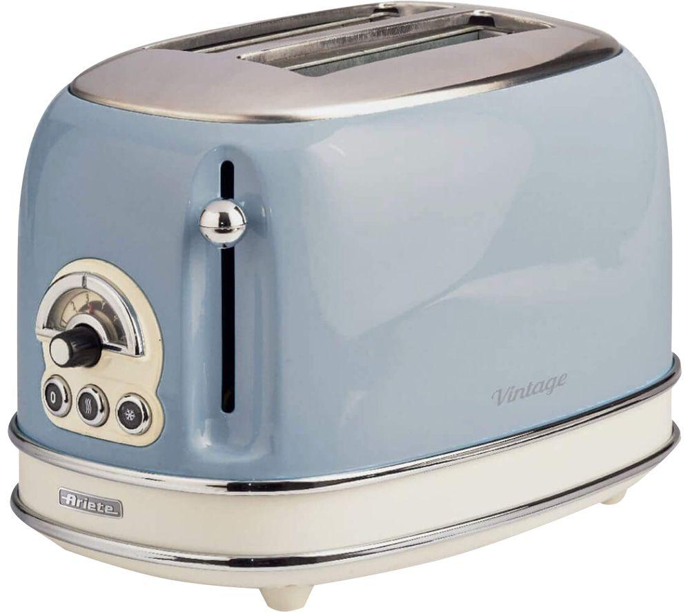 ARIETE Vintage ARPK24 2-Slice Toaster, Jug Kettle & Blender Bundle - Blue image number 2 of 12