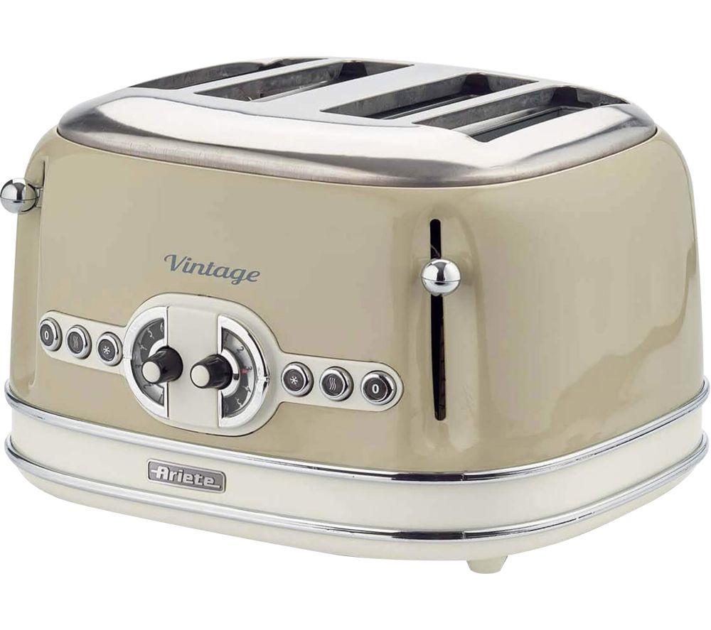 ARIETE Vintage ARPK39 4-Slice Toaster & Traditional Kettle Bundle - Beige image number 2 of 5