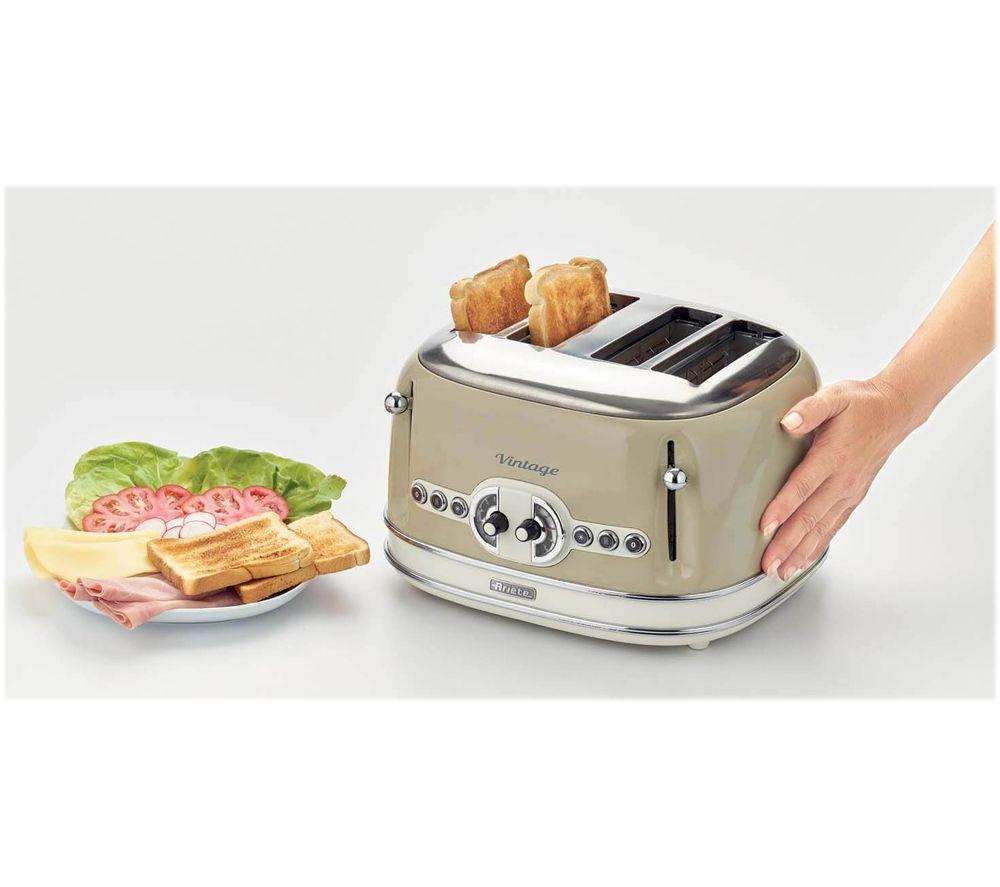 ARIETE Vintage ARPK39 4-Slice Toaster & Traditional Kettle Bundle - Beige image number 5 of 5