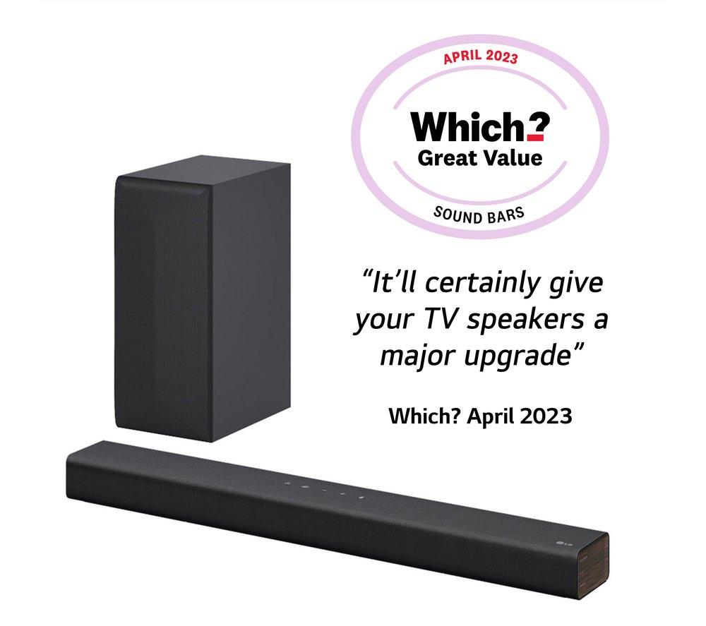  LG Sound Bar and Wireless Subwoofer S40Q - 2.1 Channel, 300  Watts Output, Home Theater Audio Black : Everything Else