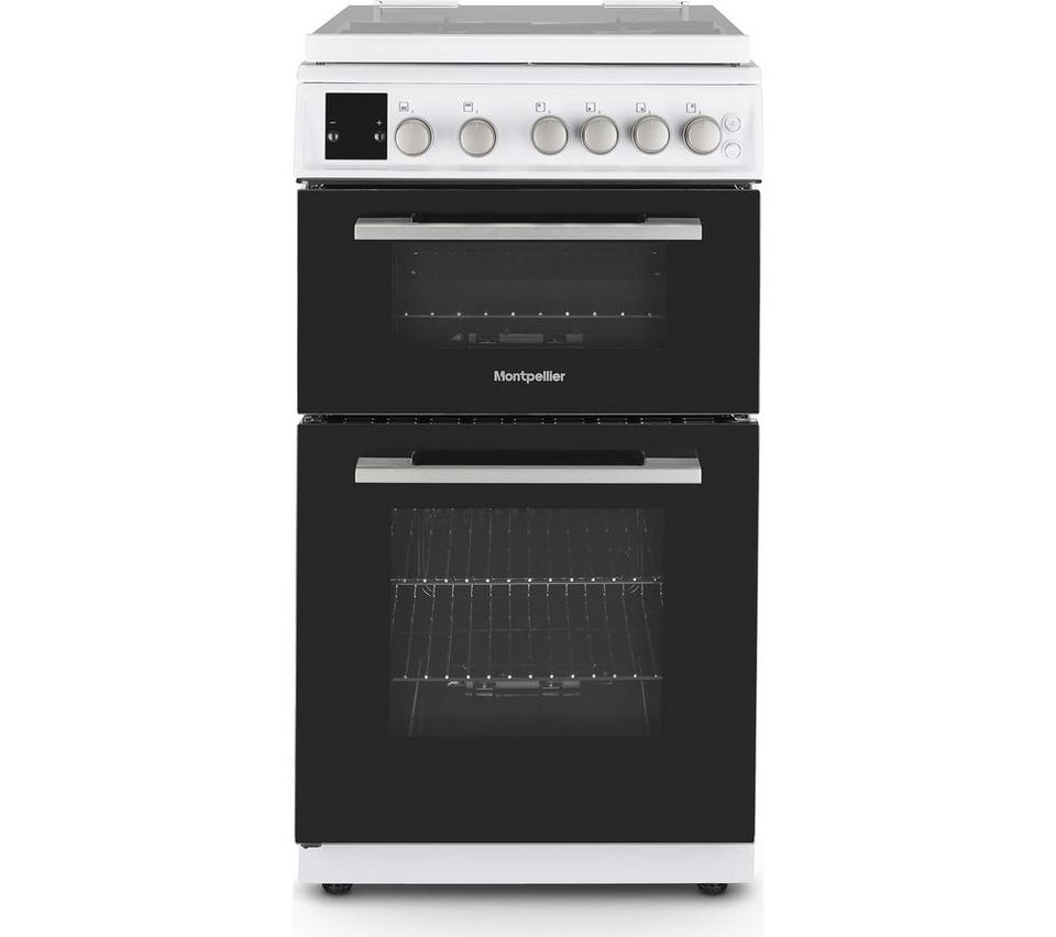 MONTPELLIER MDOG50LW 50 cm Gas Cooker - White & Silver
