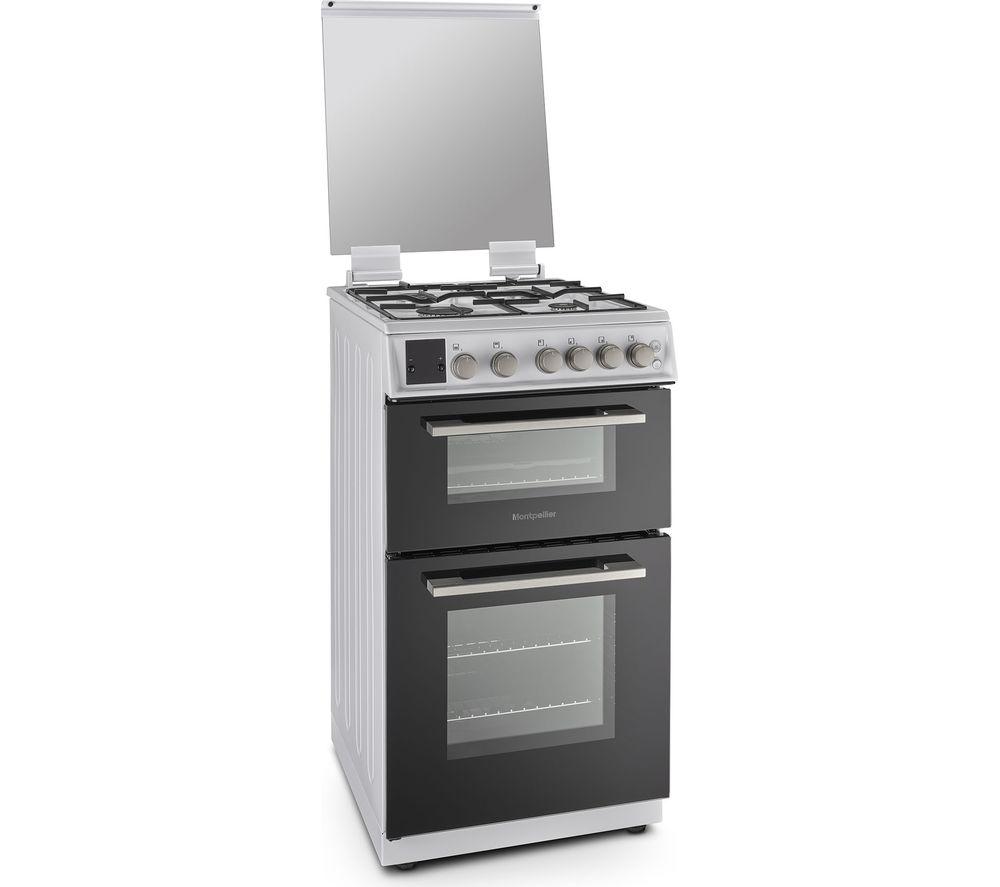 MONTPELLIER MDOG50LW 50 cm Gas Cooker - White & Silver image number 4 of 5
