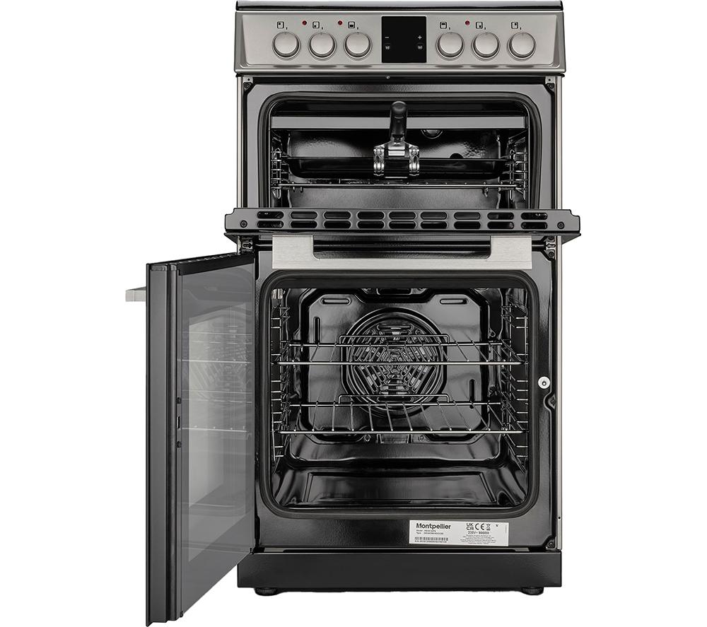 MONTPELLIER MDOC50FS 50 cm Electric Ceramic Cooker - Silver image number 2 of 5