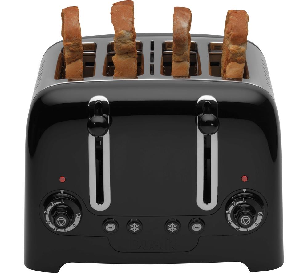 Buy DUALIT Lite 46205 4 Slice Toaster Gloss Black Currys