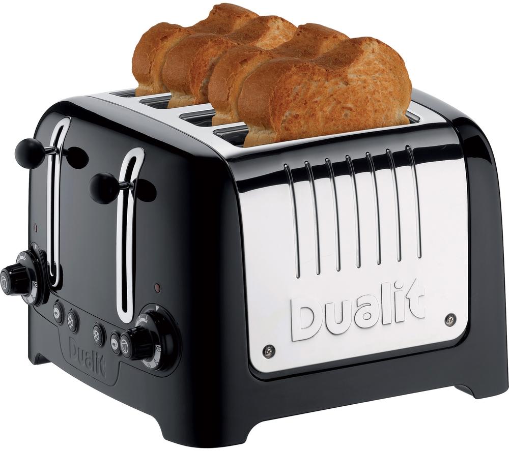 DUALIT Lite 46205 4-Slice Toaster - Gloss Black image number 3 of 8