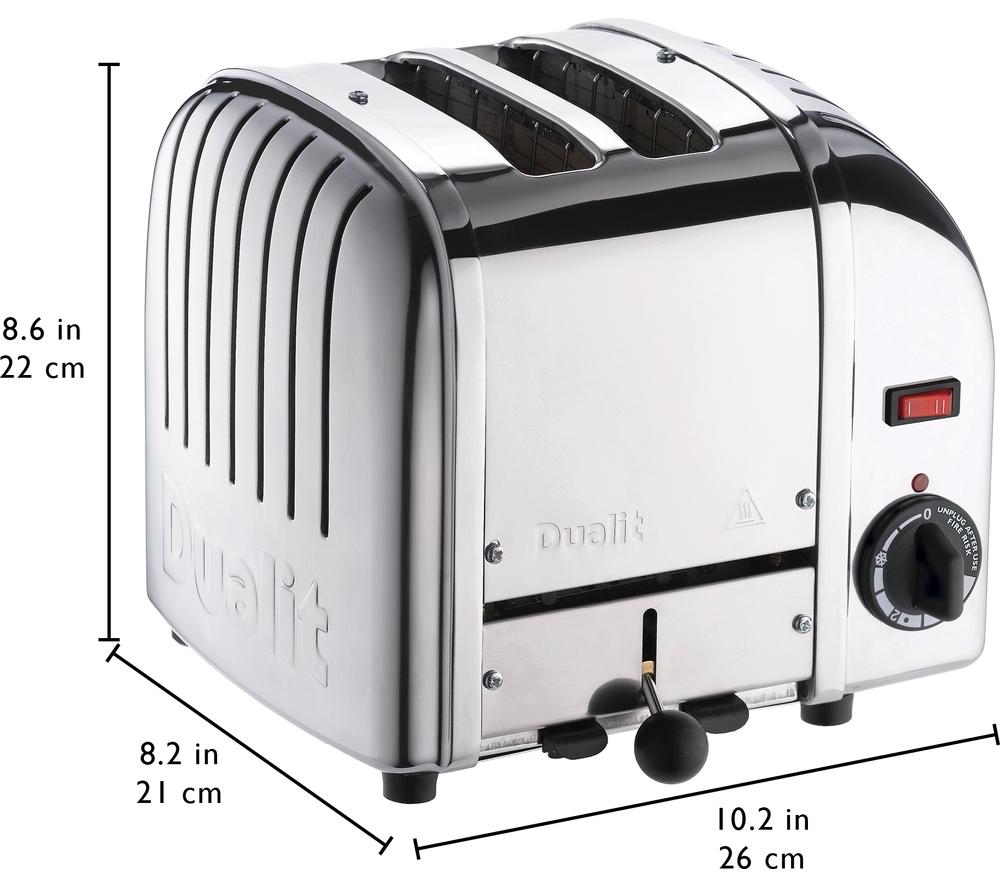 DUALIT Classic 20245 2-Slice Toaster - Silver image number 8 of 8