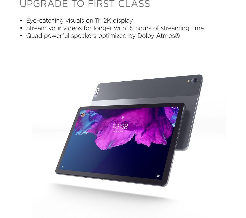 LENOVO Tab P11 Plus 128 GB 11" Tablet, Stylus Pen & Tablet Sleeve Bundle image number 3 of 9