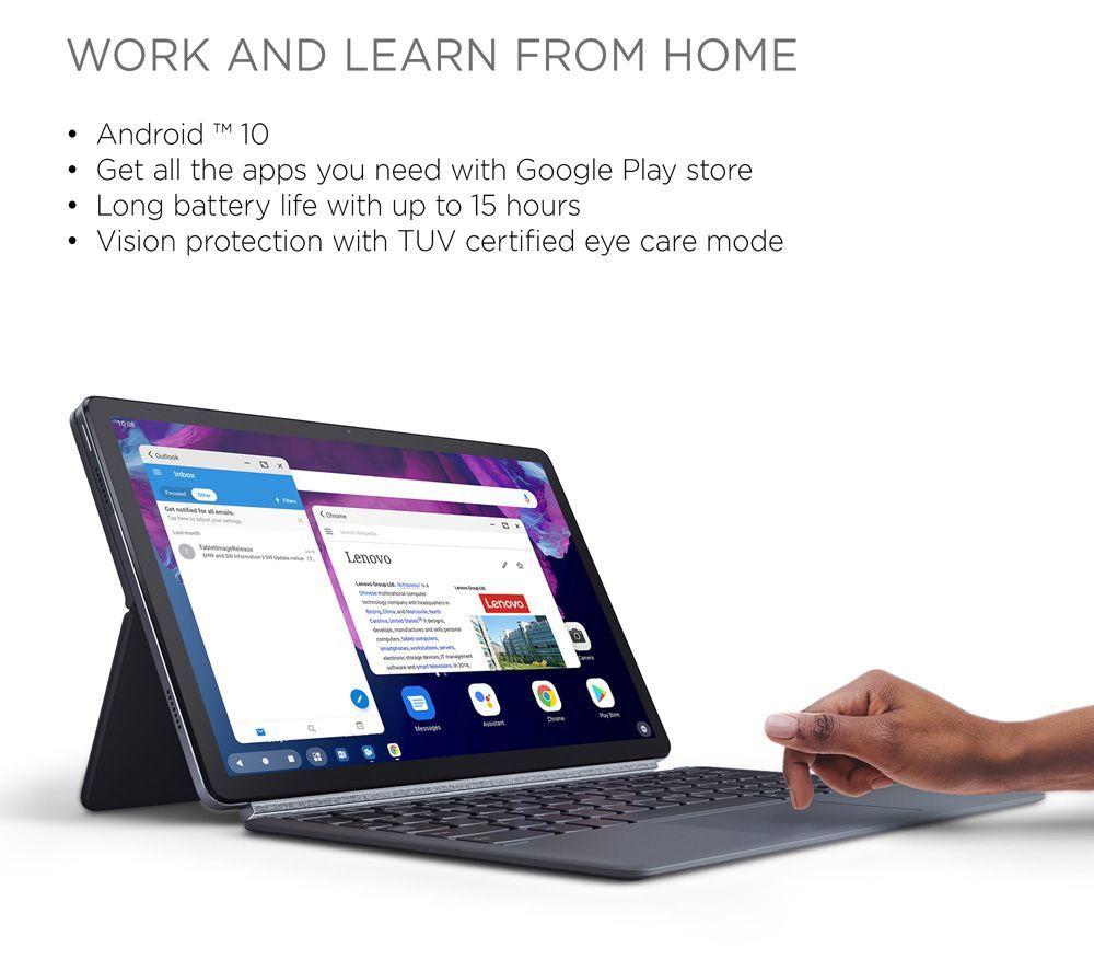 LENOVO Tab P11 Plus 128 GB 11" Tablet, Stylus Pen & Tablet Sleeve Bundle image number 5 of 9