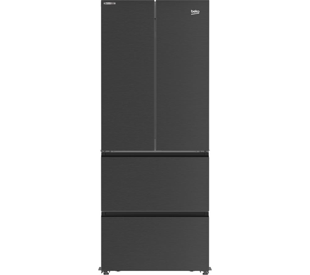 Buy BEKO HarvestFresh GNE490IR3VPZ Fridge Freezer Black Steel CurrysIE