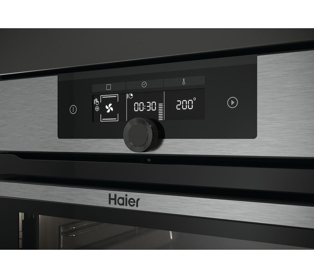 HAIER I-Turn Series 2 HWO60SM2F9XH Electric Pyrolytic Smart Oven - Black & Stainless Steel image number 5 of 16