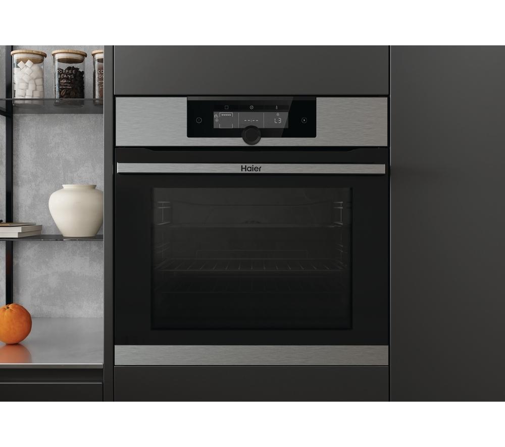 HAIER I-Turn Series 2 HWO60SM2F9XH Electric Pyrolytic Smart Oven - Black & Stainless Steel image number 8 of 16